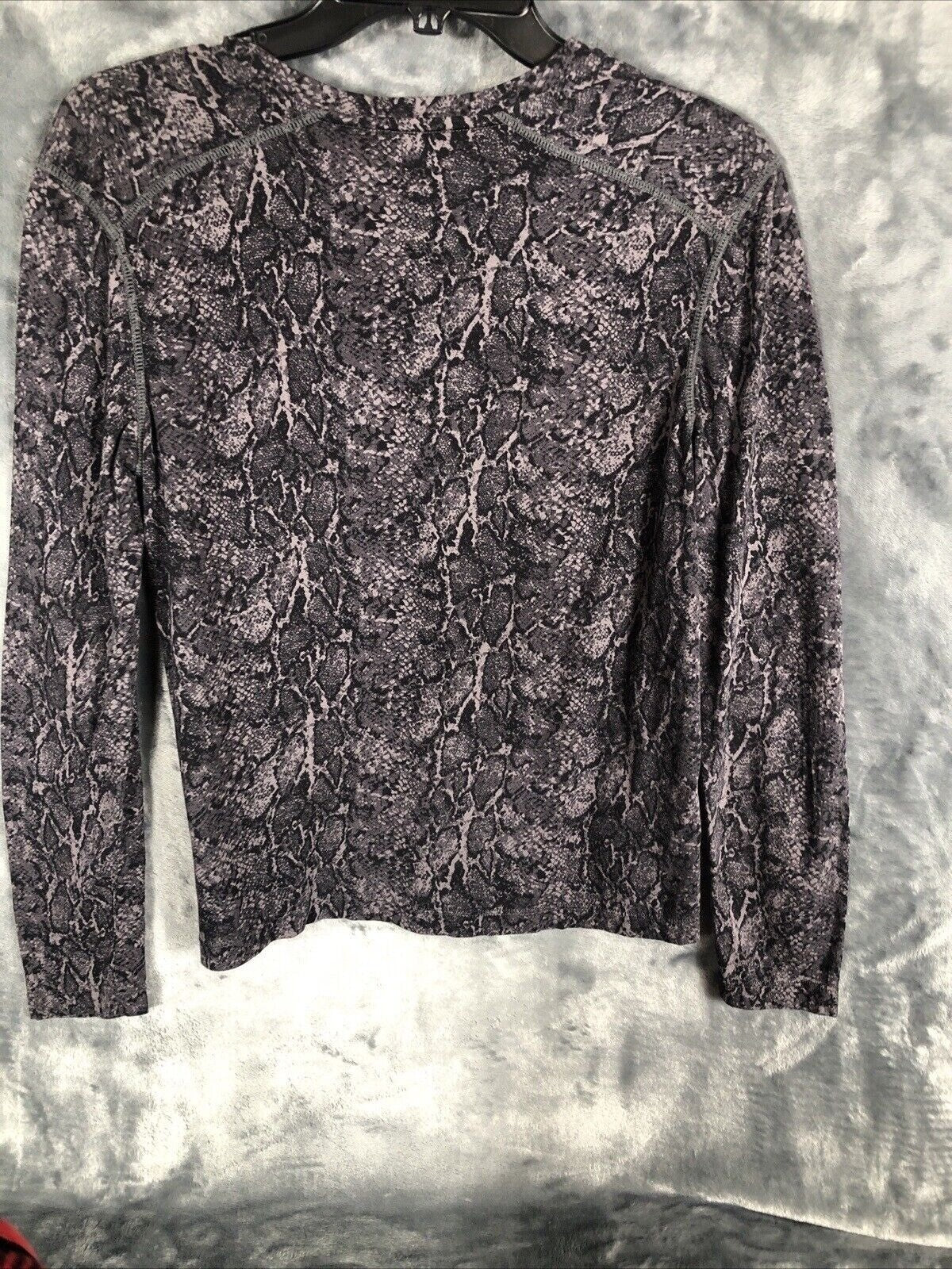 Rail Blouse Womens Animal Snake Print V-Neck Long Sleeve Top Adult X Small