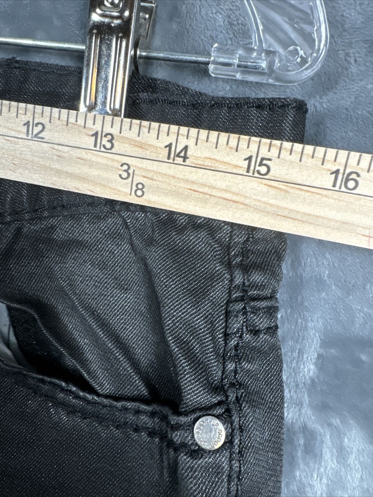 LR Scoop Modern Fit Men's Shorts Black Size 34 Flat Front 100% Cotton