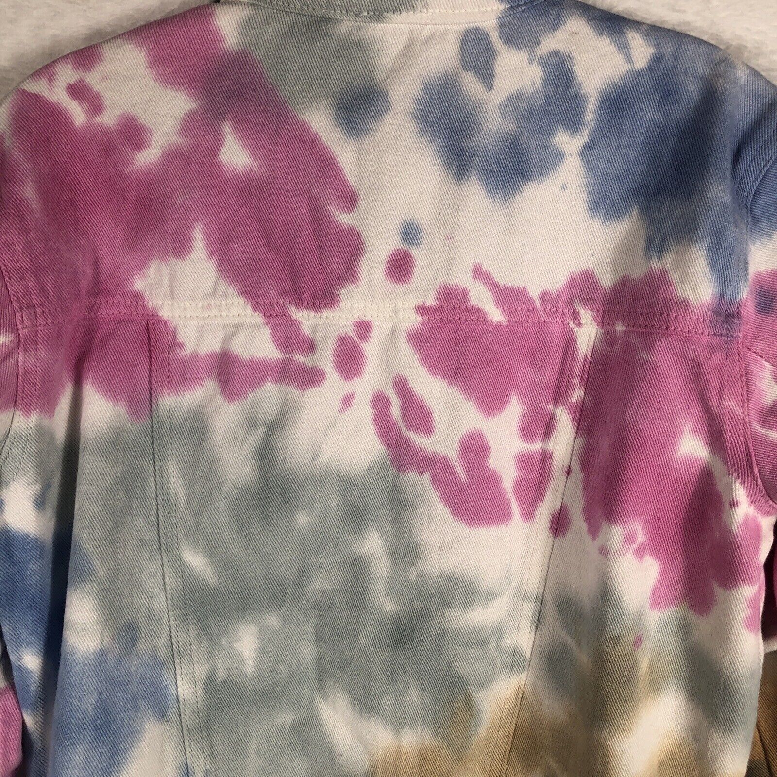 Andree Woman's Denim Tie-Dyed Jacket By Unit Size Small