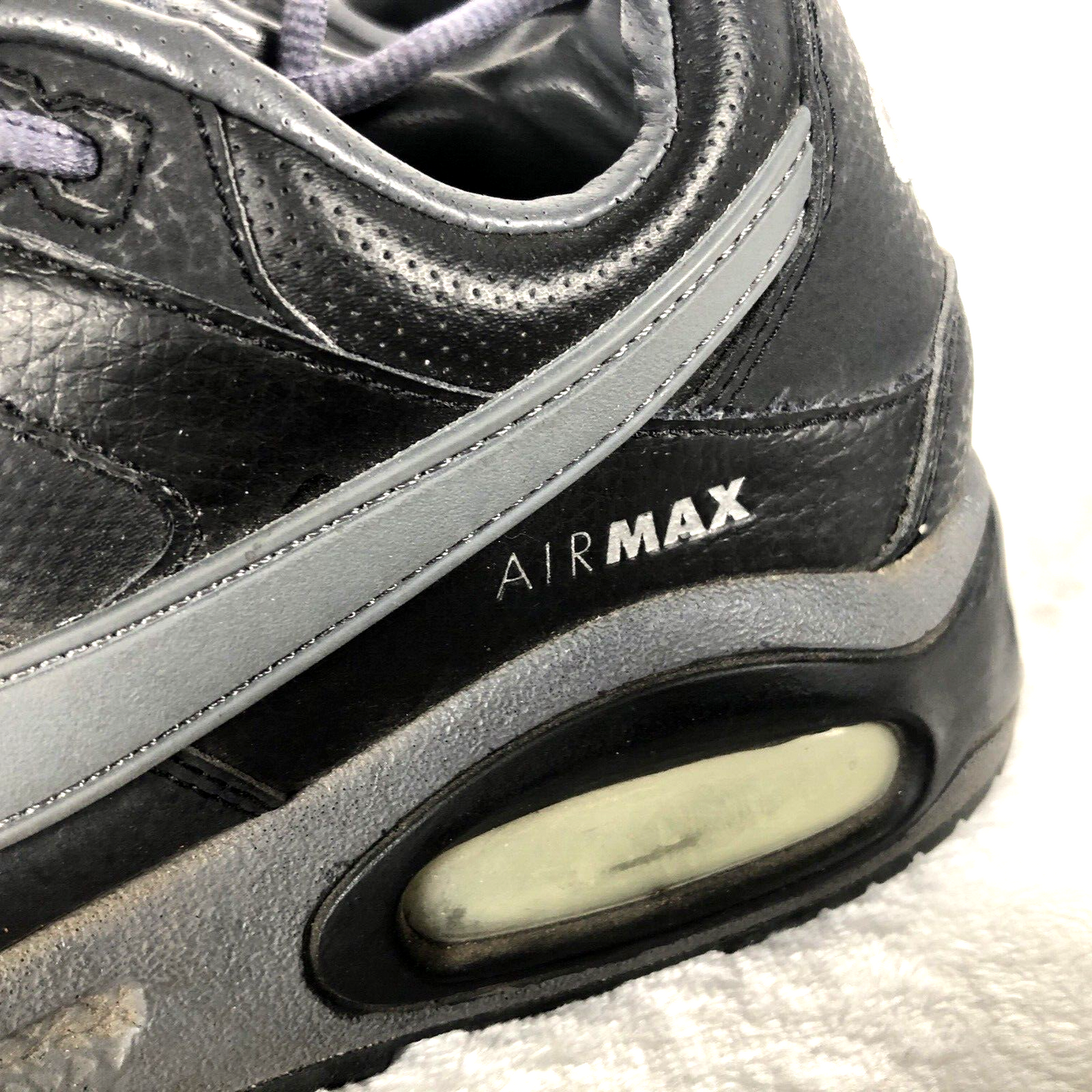Nike Air Max Boy’s Shoes Excee Black Dark Grey Sneakers Size 6 Youth