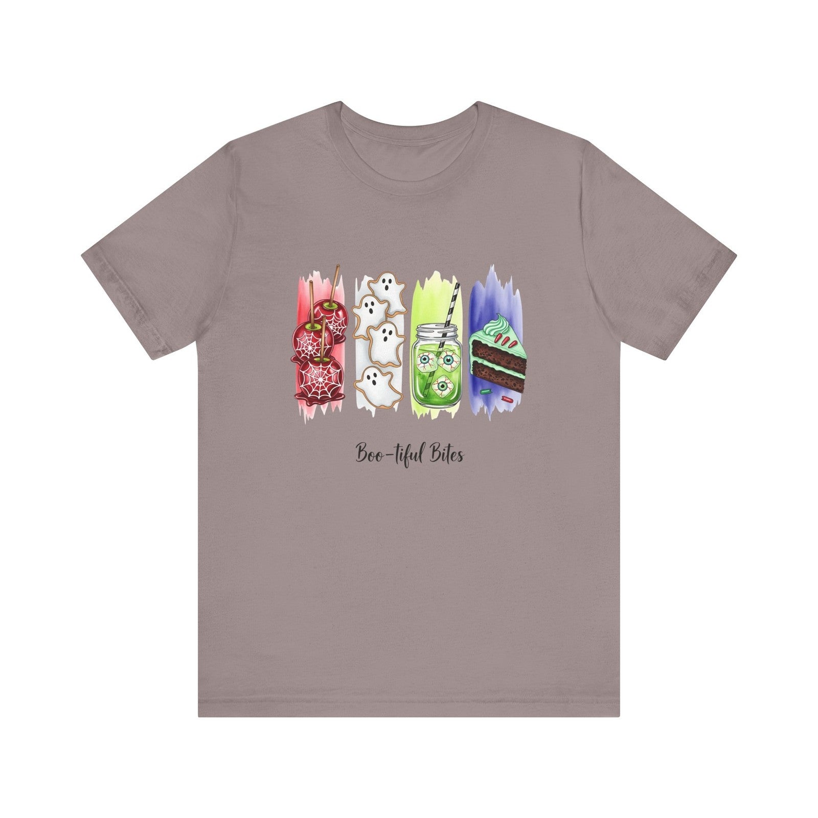 Womans T Shirt Boo-tiful Bites Halloween Shirt Cute Spooky Snack Fall Food Top