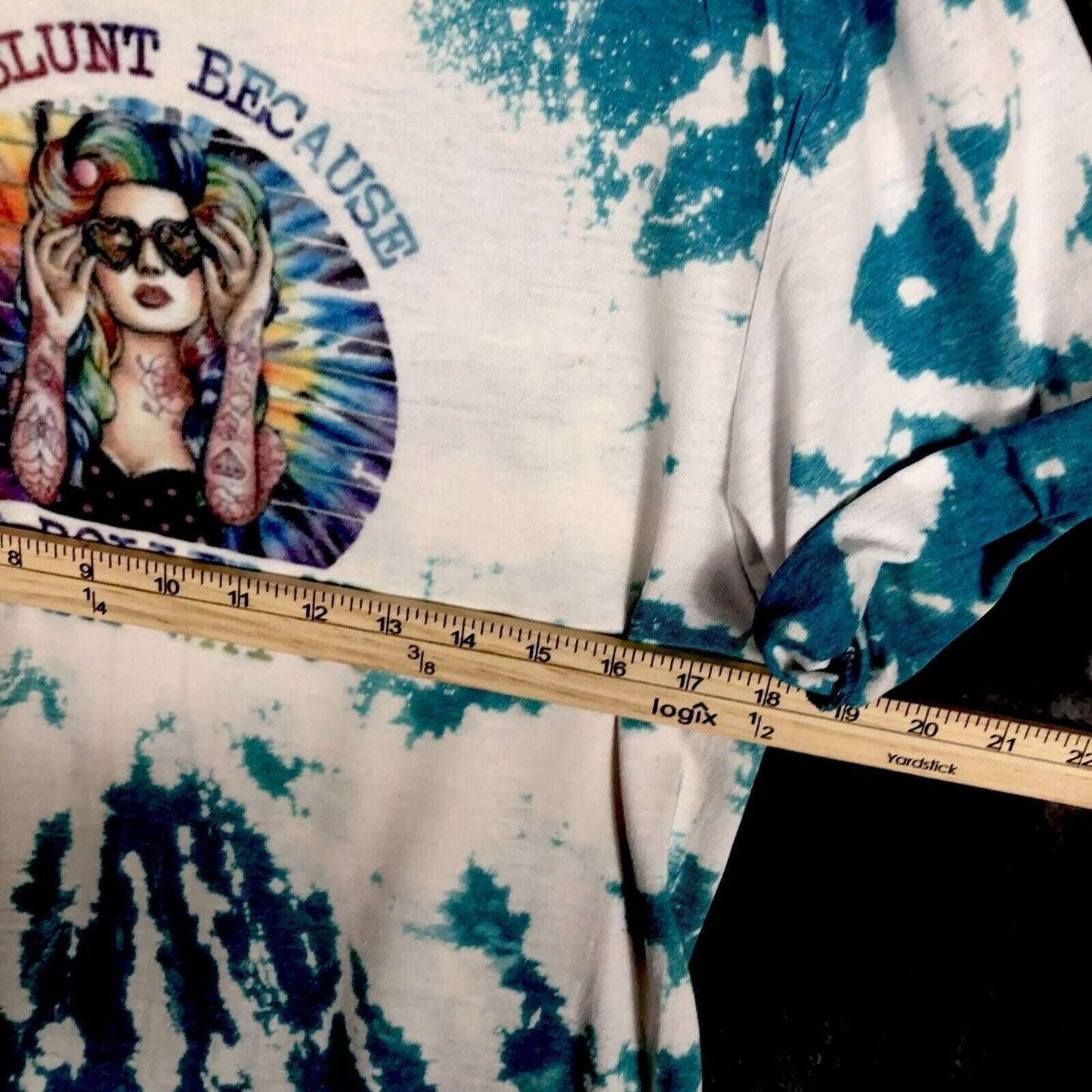 Women’s Top I’m Blunt Because God Roll Me That Way T-Shirt Medium