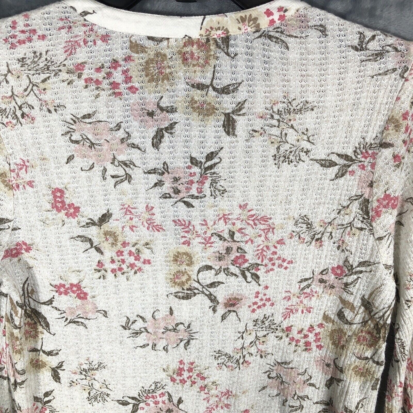 Lucky Brand Women’s Floral Shirt Pearl Buttons Size Small P