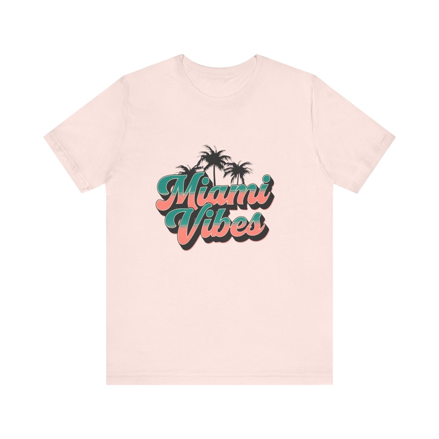 Womans T Shirt Miami Vibes Summer Fun Beach Tropical Getaways Vacation Apparel