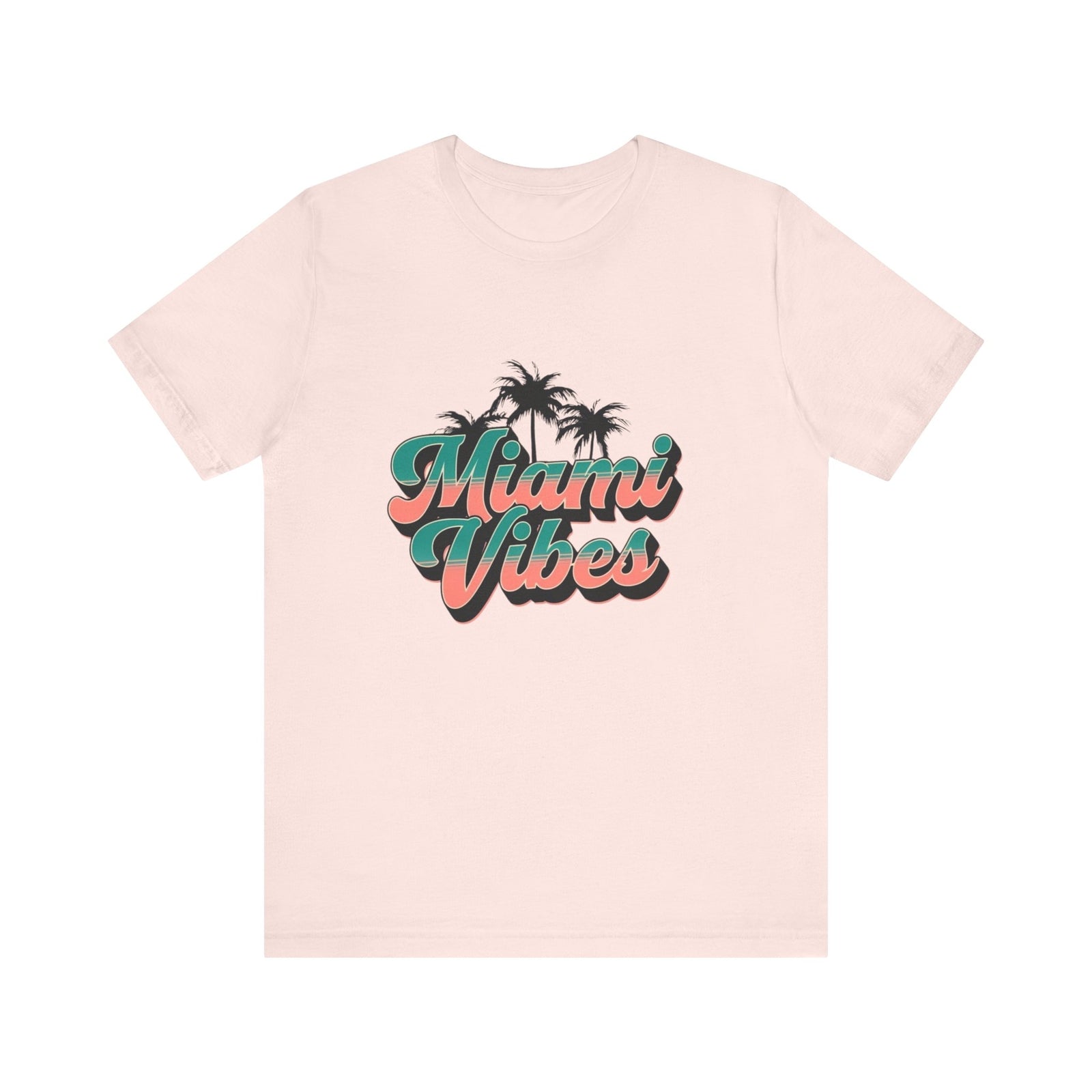 Womans T Shirt Miami Vibes Summer Fun Beach Tropical Getaways Vacation Apparel