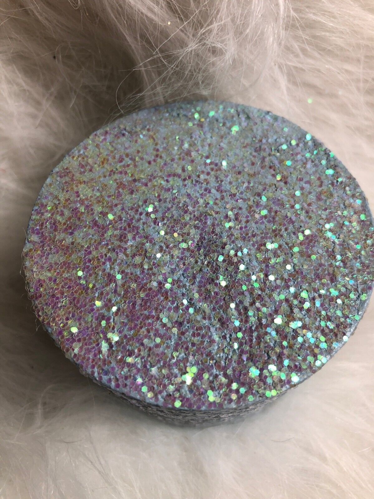 Sheer Elegance Sugar Cookie Scented Candle 8 Oz Iridescent Glitter Soy Wax For H