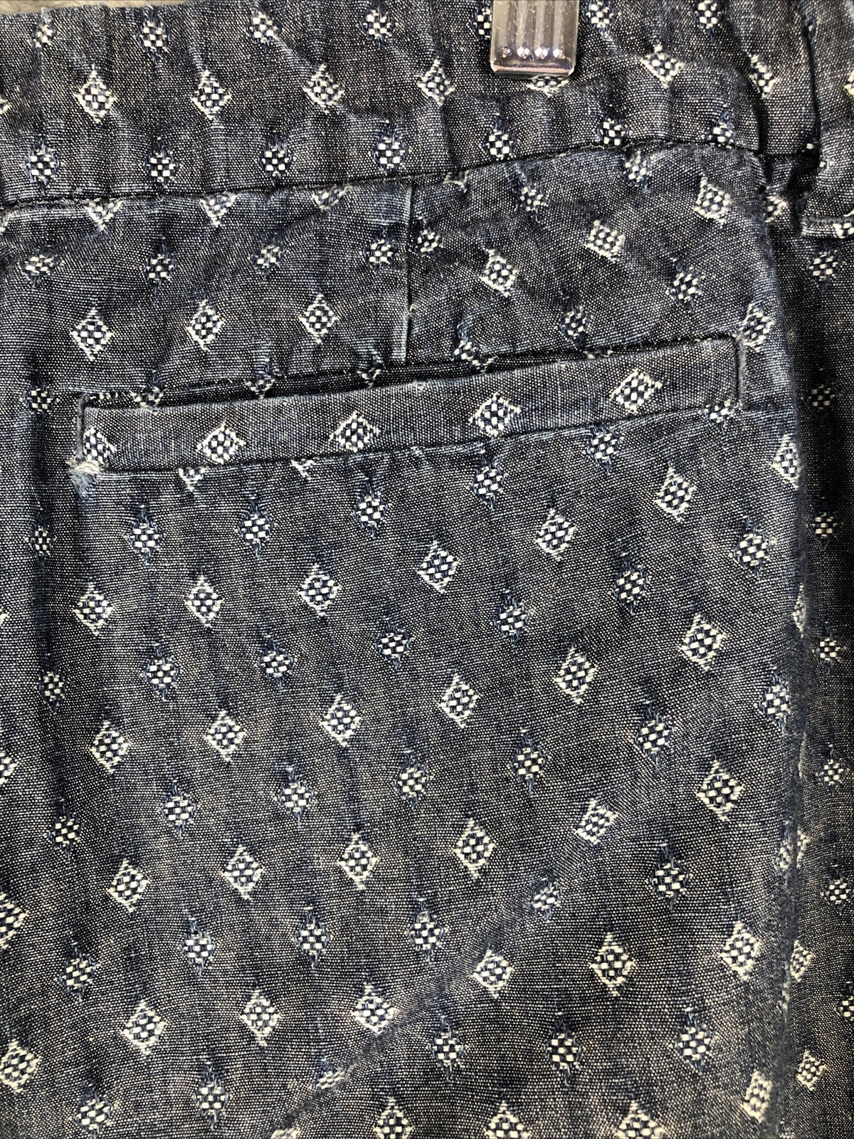 Croft & Barrow Womens Size 18 Blue Patterned Cotton Shorts