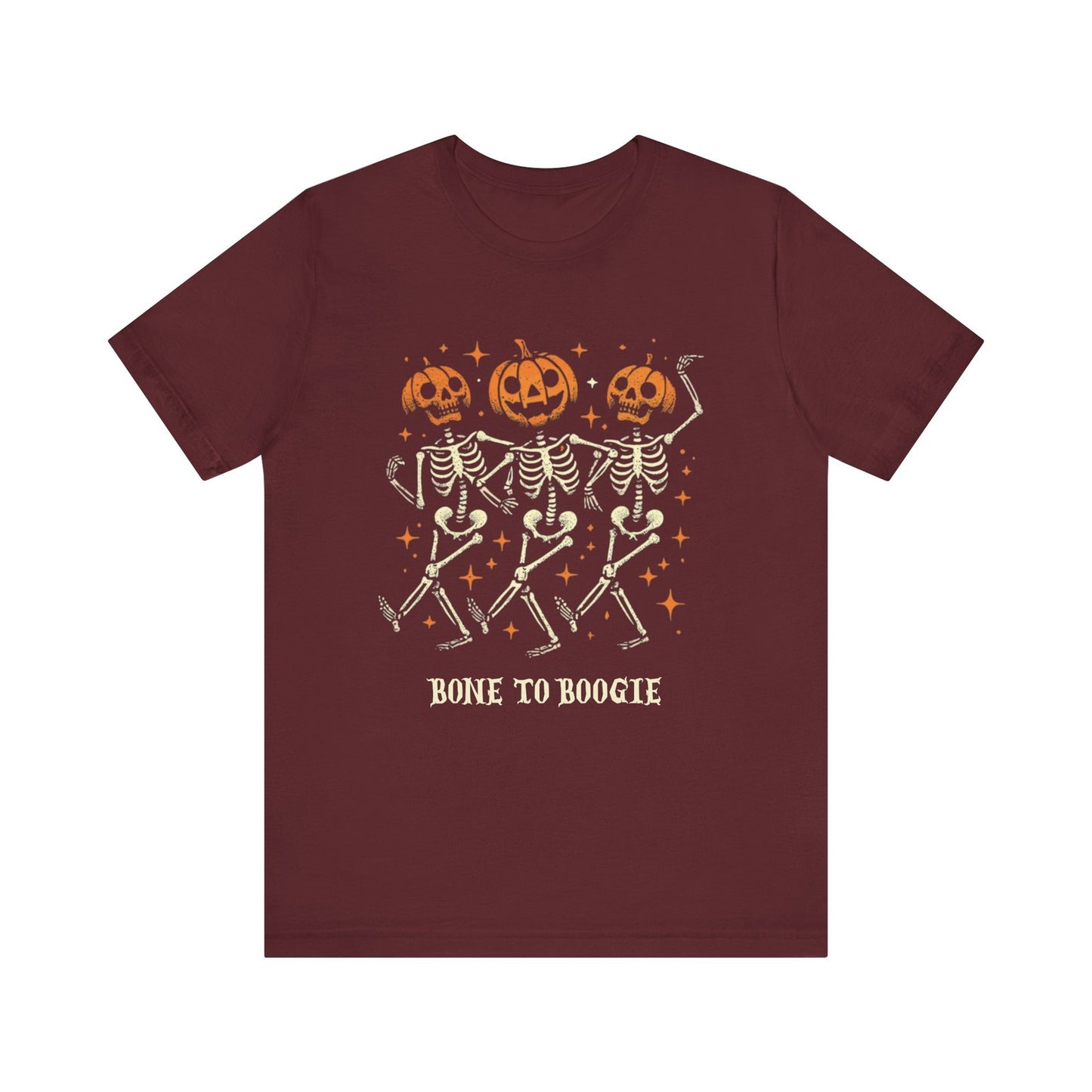 Womens Halloween T Shirt Pumpkin Skeleton Tee Spooky Season Fall Spooky Shirt 