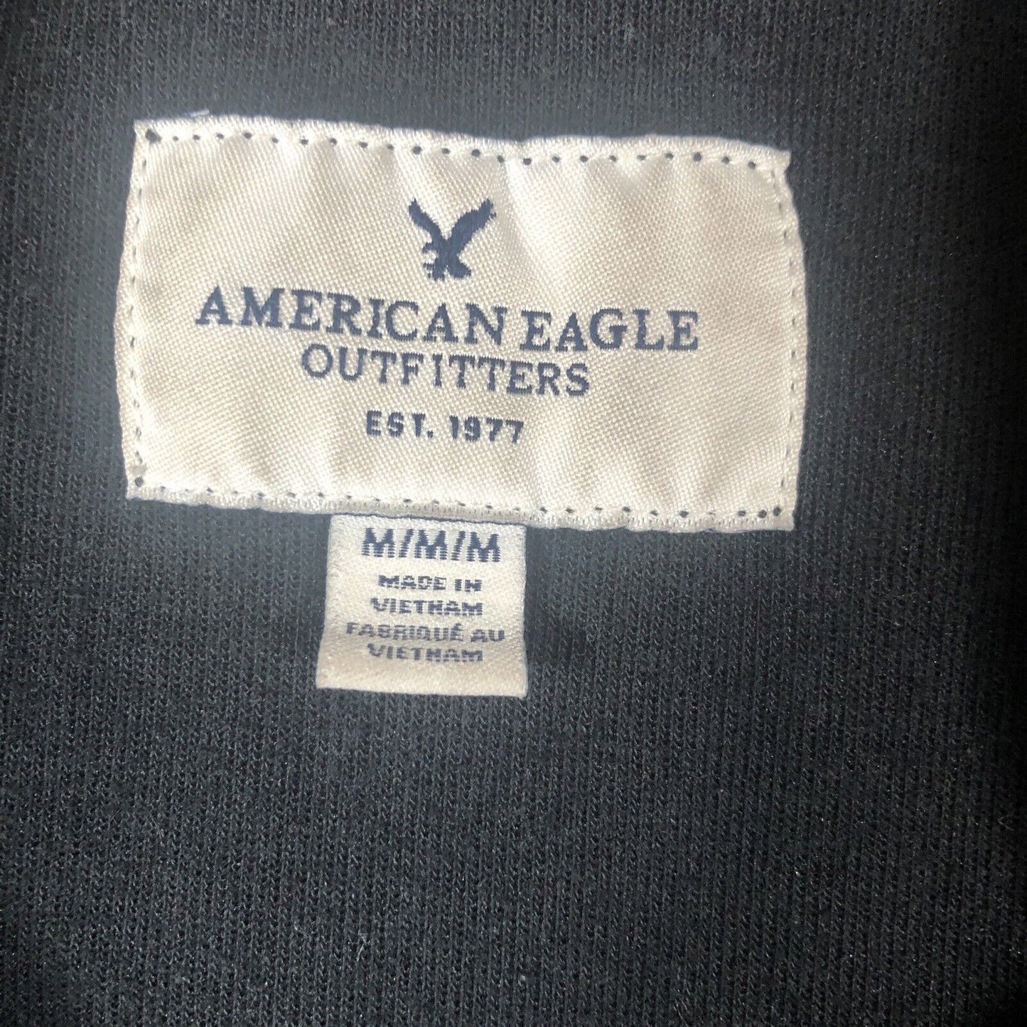 American Eagle Sweater Woman's Black Zip Up Hoodie Sweatshirt Super Soft