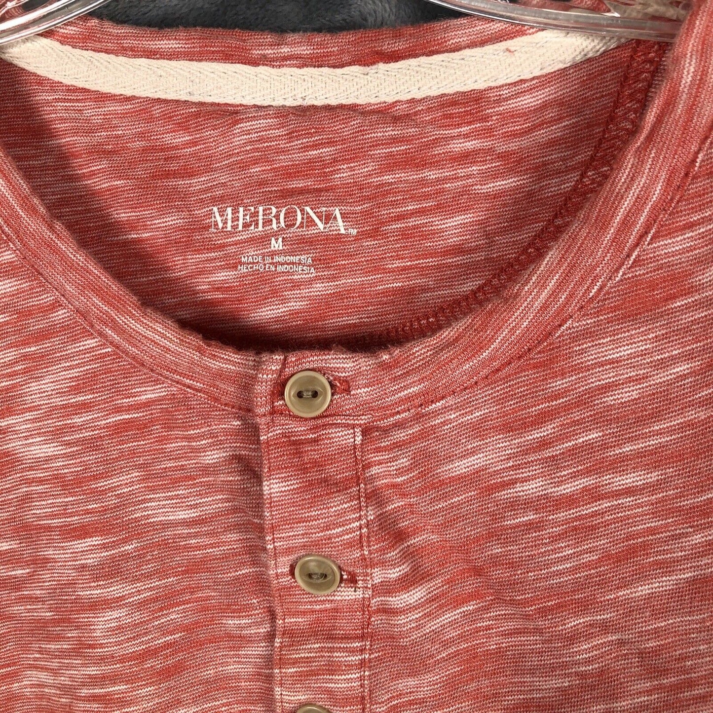 Merona  Women’s Tee shirt, Size M , Button Neck