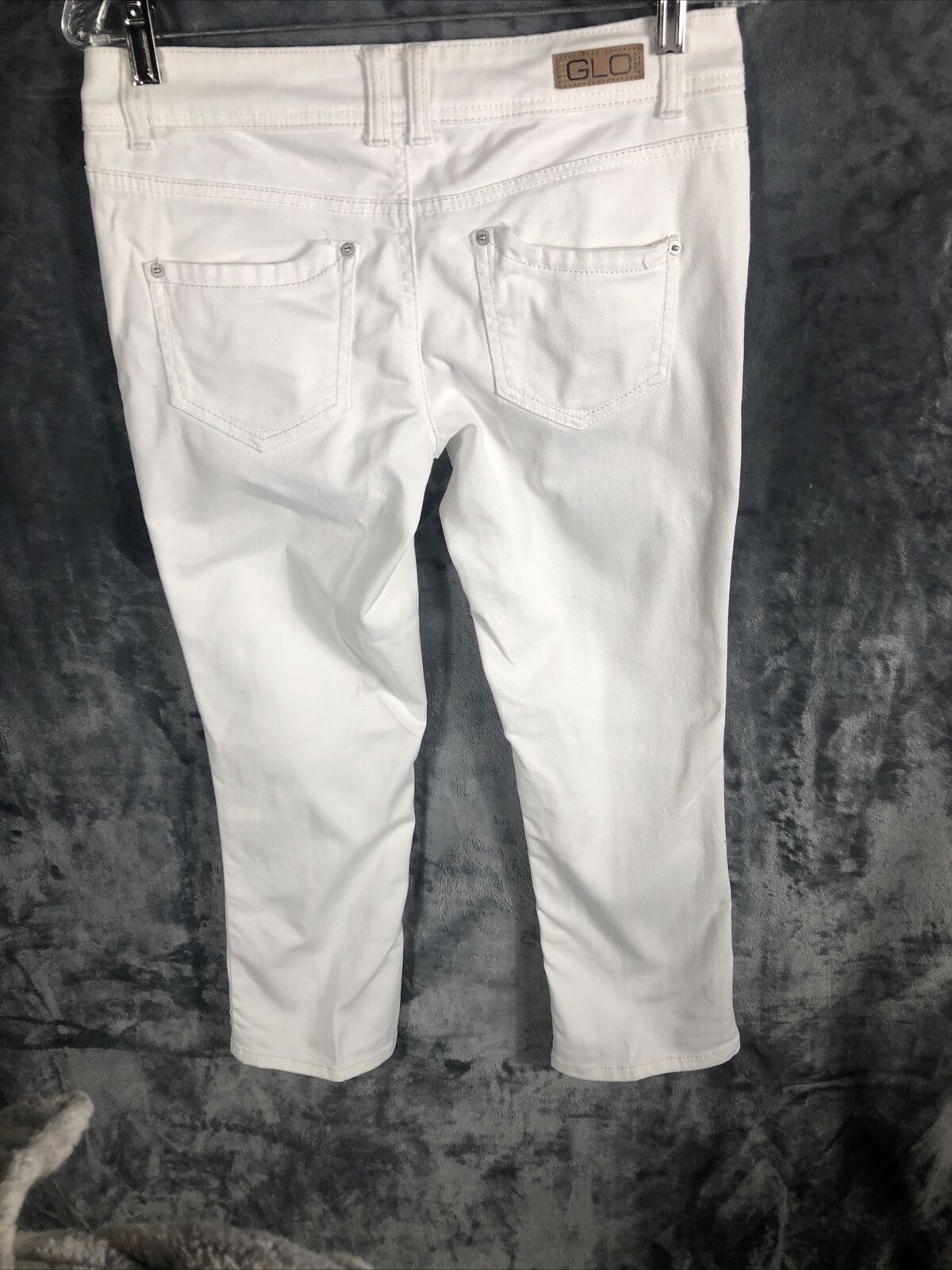 Glo White Studded Jeans Pocket Girls Junior Size 5 Pants