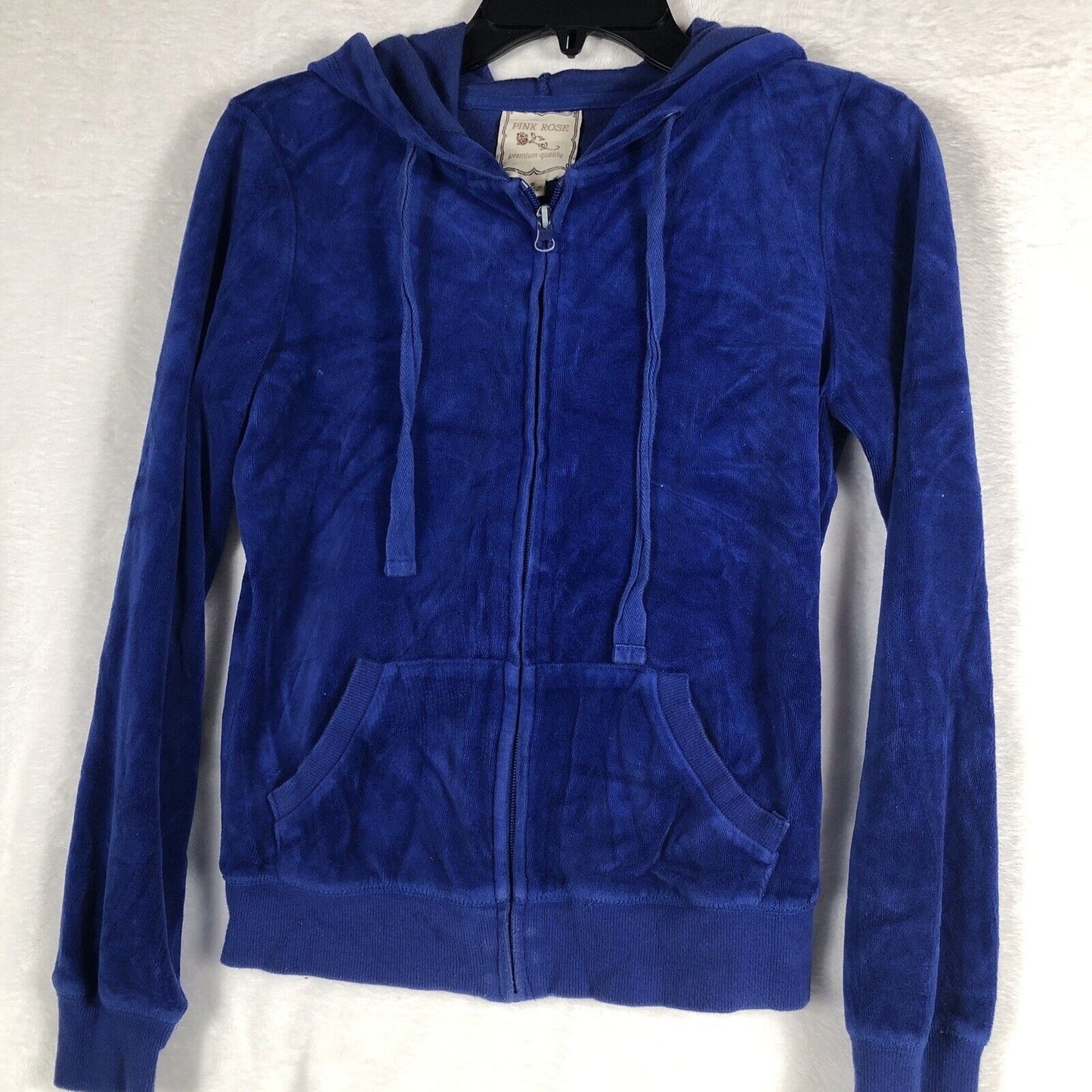 Pink Rose Girls Blue Hoodie LOL Velour Premium Quality Size Small