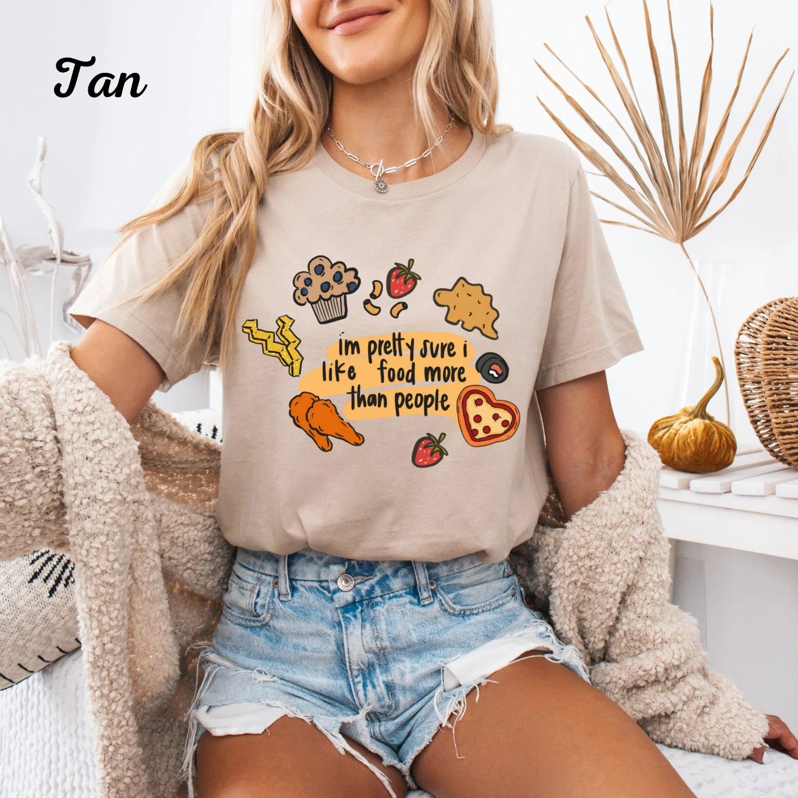 Womans T Shirt Funny Food Shirt I Like Snacks More Than People Tee Humor Gift