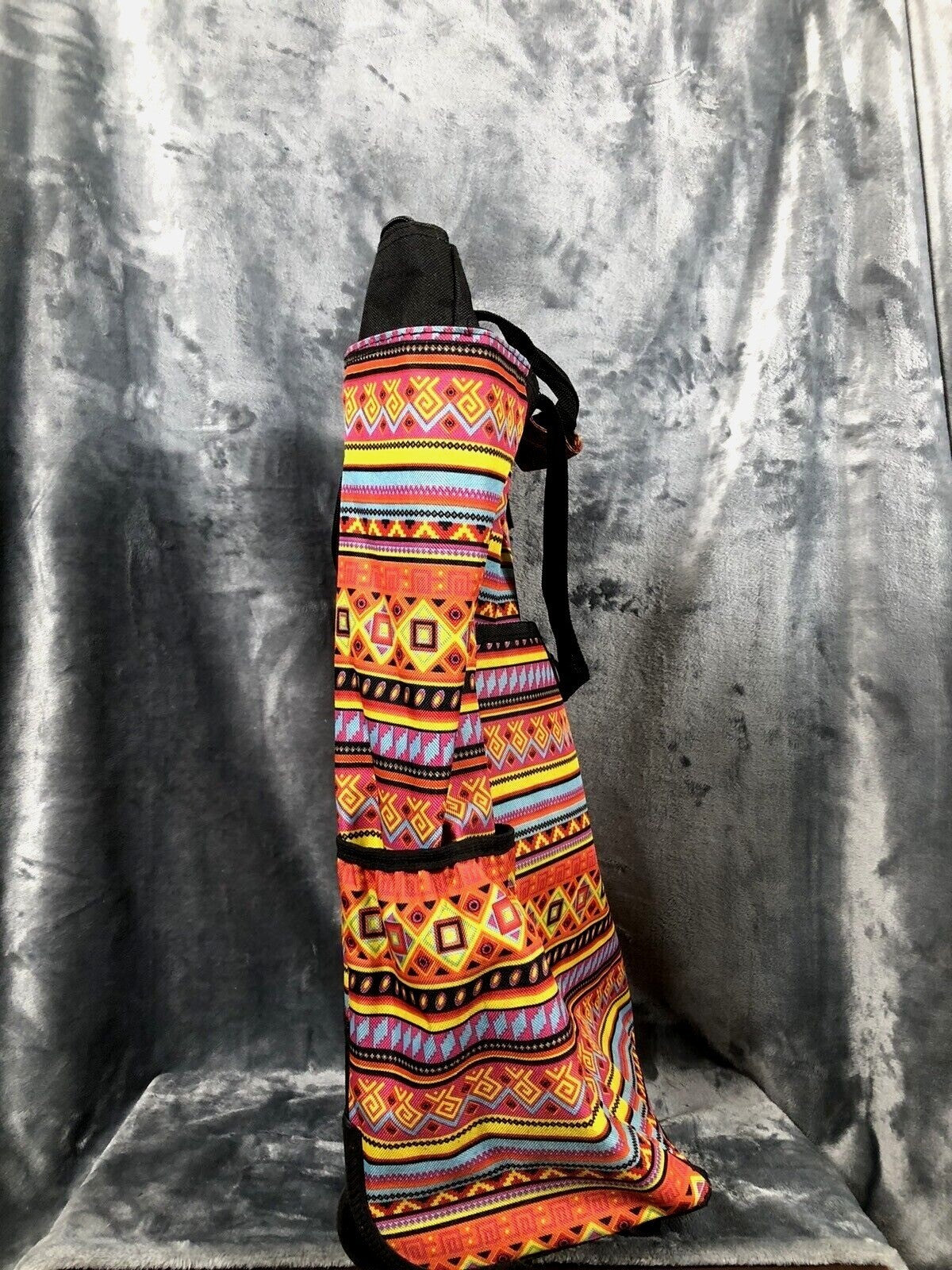 Dadamo Rolling Travel Bag With Aztec Print & Retractable Handle