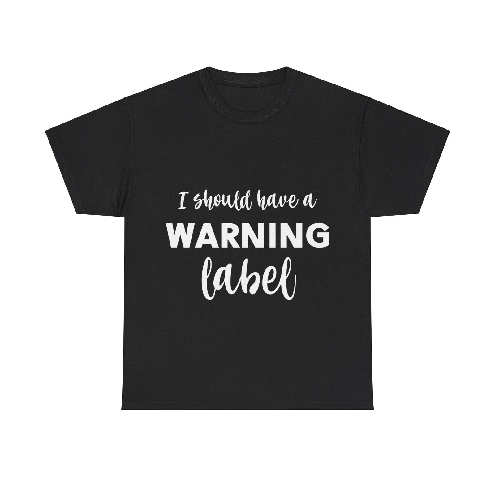 Funny Woman's T Shirt I Should Have Came With A Warning  Label Woman's Fun Shirt