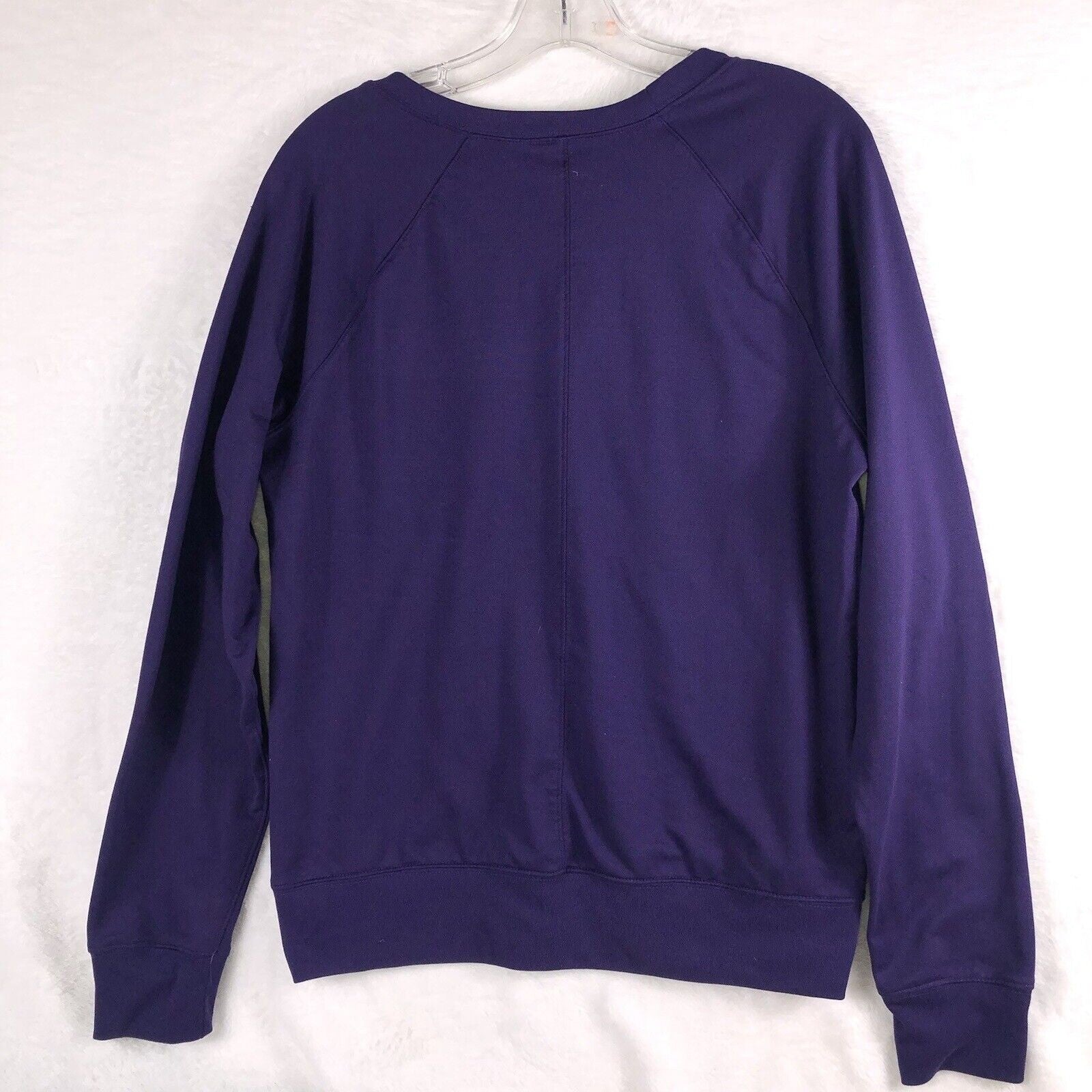 Under Armour Womens Clemson Sweatshirt Size L Purple & Orange Logo