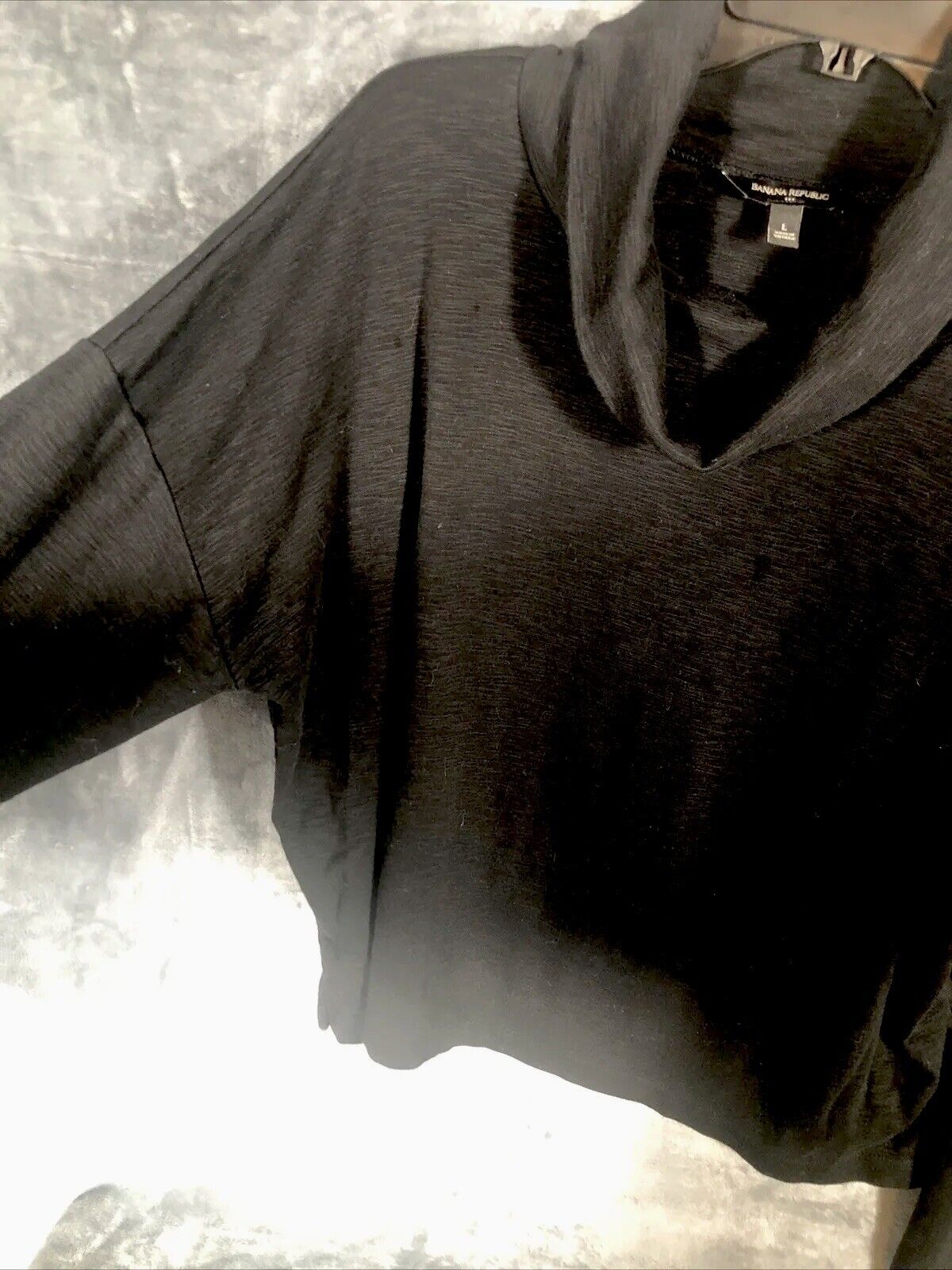 Banana Republic Cowell Neck ￼ Women’s Shirt Short Black Size Adult Large