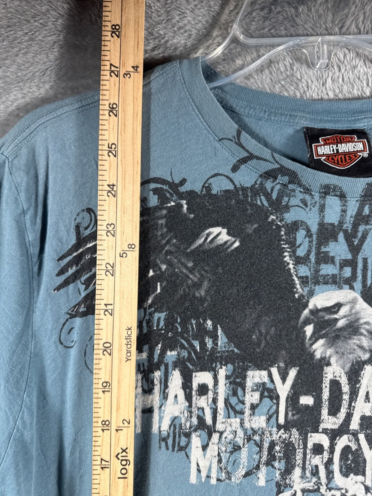 Harley-Davidson Womans T Shirt Myrtle Beach South Carolina Blue Te X-Large Shirt