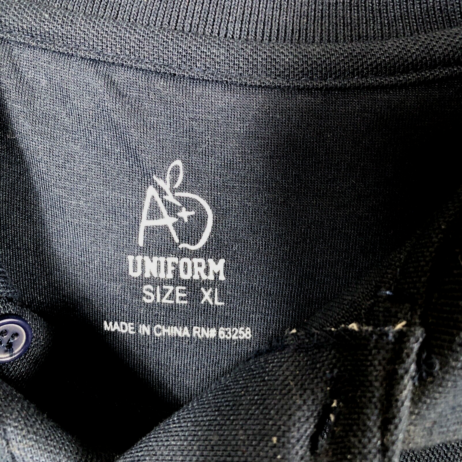A Plus Uniform Shirt  Mens Size X-Large Polo Blue Golf Shirt