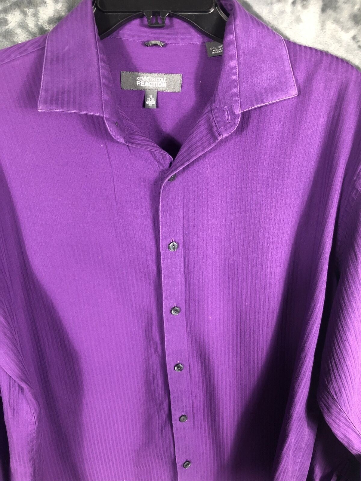 Kenneth Cole Reaction Shirt Men’s Button Down Size 32-33 - 16 Cotton