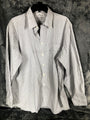 St Michael Mens Striped Dress Shirt 17 1/2” Collar 65% Polyester 35% Cotton Butt
