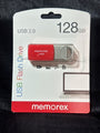 Memorex 128GB USB 2.0 Flash Drive With Swivel Cap Design