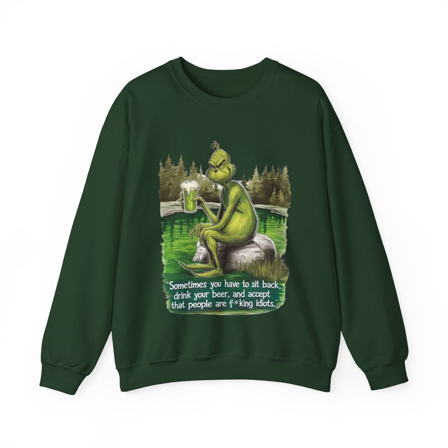 Womans Funny Sweatshirt Sassy Beer Lover's Sit Back & Sip Gift Humorous Top