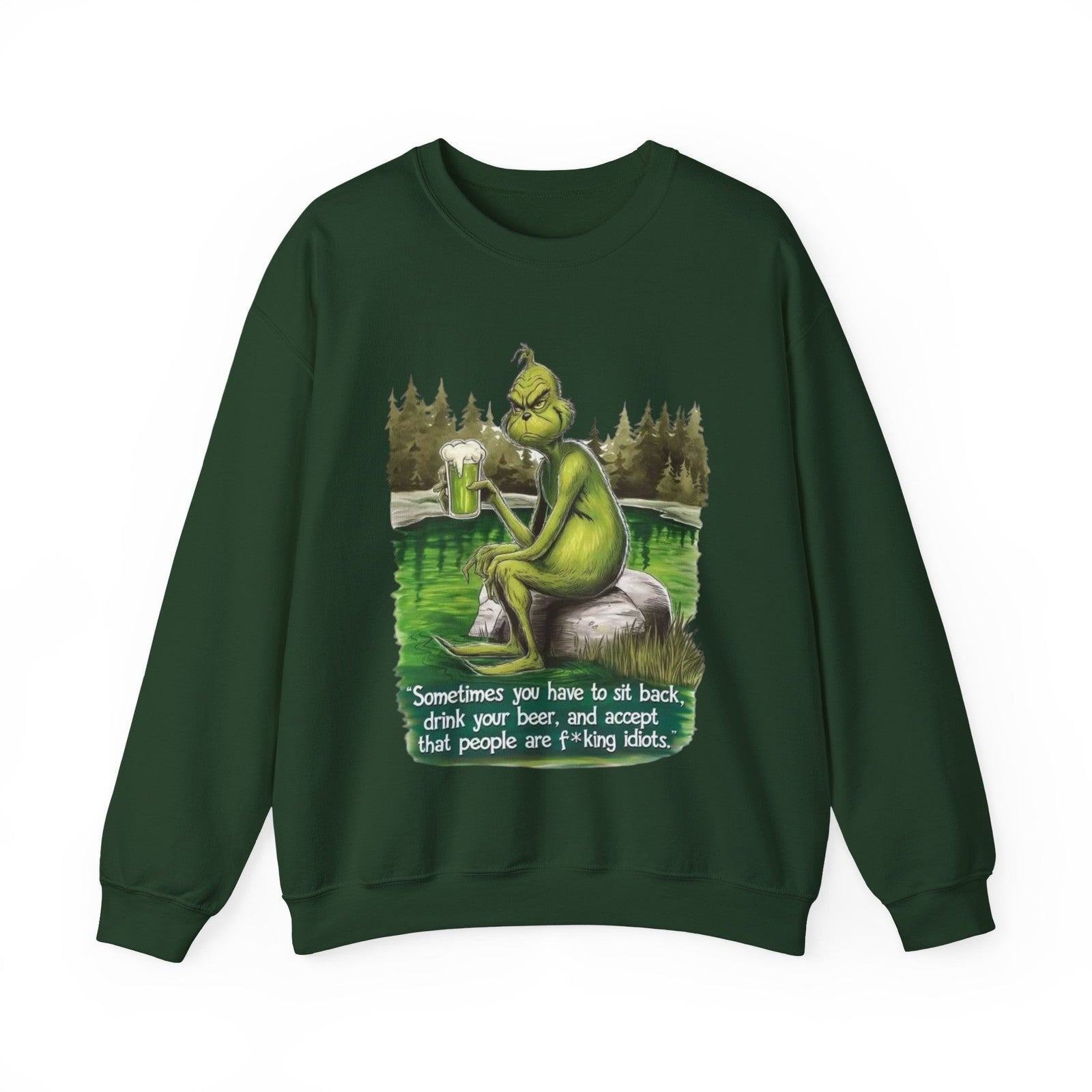 Womans Funny Sweatshirt Sassy Beer Lover's Sit Back & Sip Gift Humorous Top
