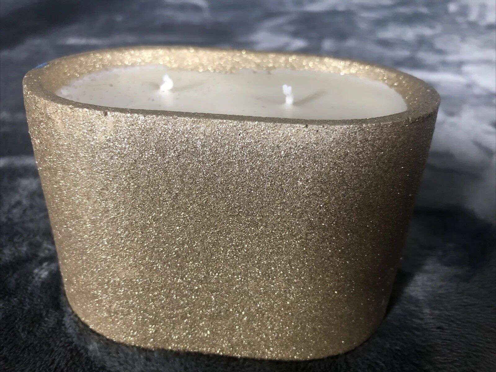 Candle Coconut Soy Blend Sweater Weather Handmade Concrete Vessel Hand Poured 
