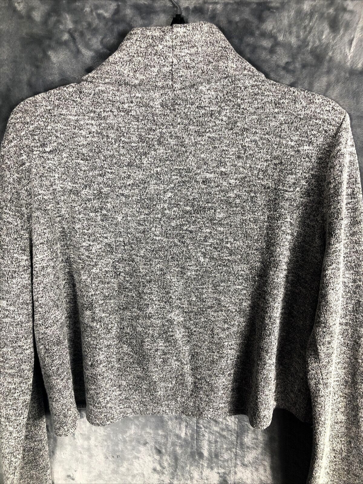 White House Black Market Woman's Sweater Gray Cowl Neck Knit Size Adult Medium