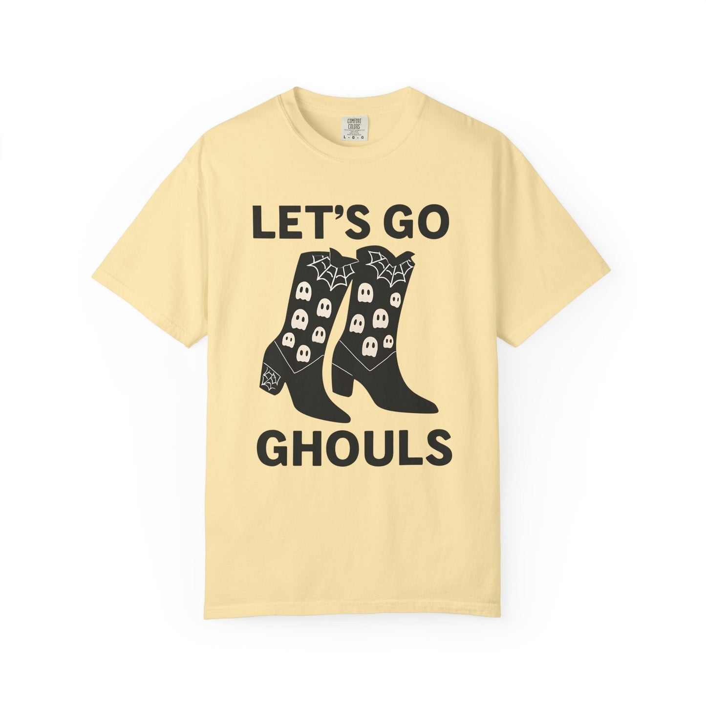 Comfort Colors Womens T Shirt Lets Go Ghouls Shirt Spooky Tee Halloween Top