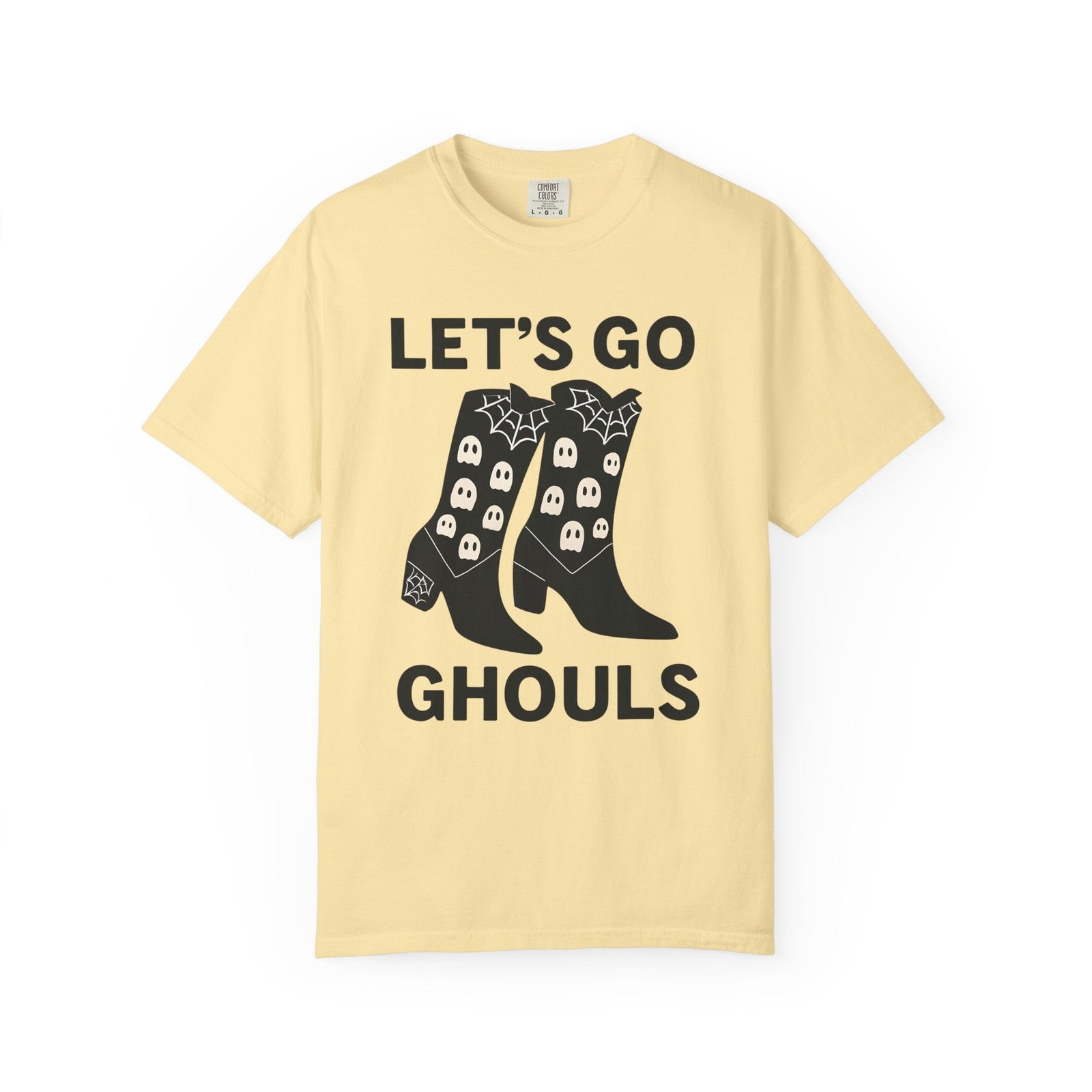 Comfort Colors Womens T Shirt Lets Go Ghouls Shirt Spooky Tee Halloween Top