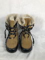 Meron Boots Woman’s High Top Leather Faux Fur-Lined Lace Up Shoe 7