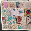 Pillow Covers 16x16, Sparkling Detailed, Embroidered, 16 X 16 Cream