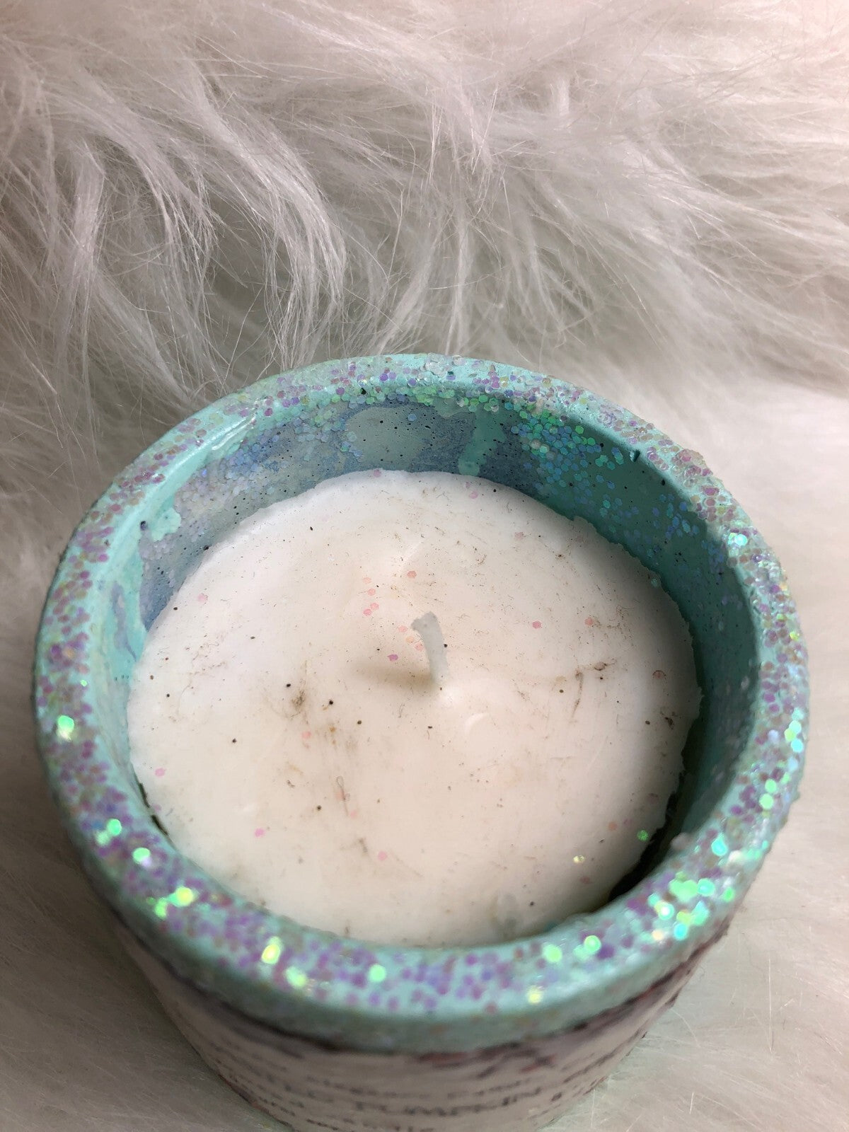 Toasted Pumpkin Spice Scented Candle 8 Oz - Glittery Design - 100% Natural Soy B