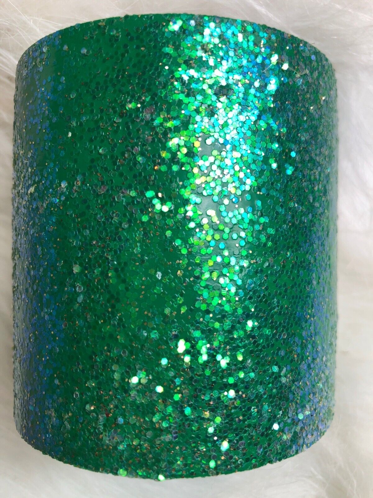 Glittering Green Balsam Fir Scented Candle By Sheer Elegance Candle Co.  10 Oz S