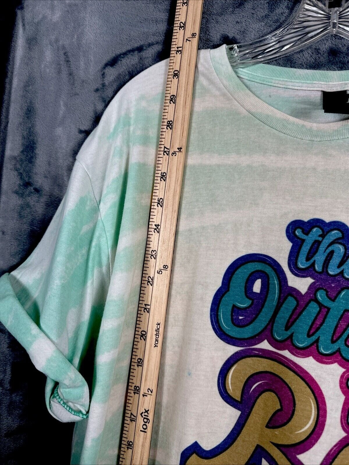 Think Outside The Box Gildan Softstyle Graphic T-Shirt XL Tie-Dye Green/White