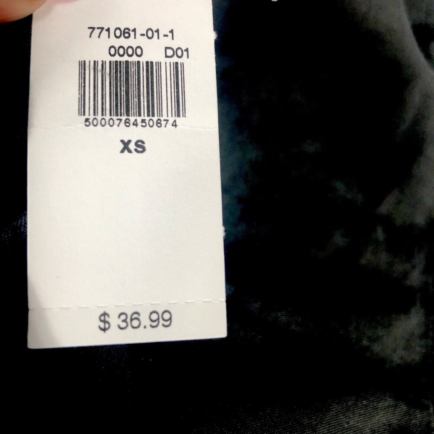 Old Navy Womens Black Boho Blouse XS Smocked Yoke Long Sleeve