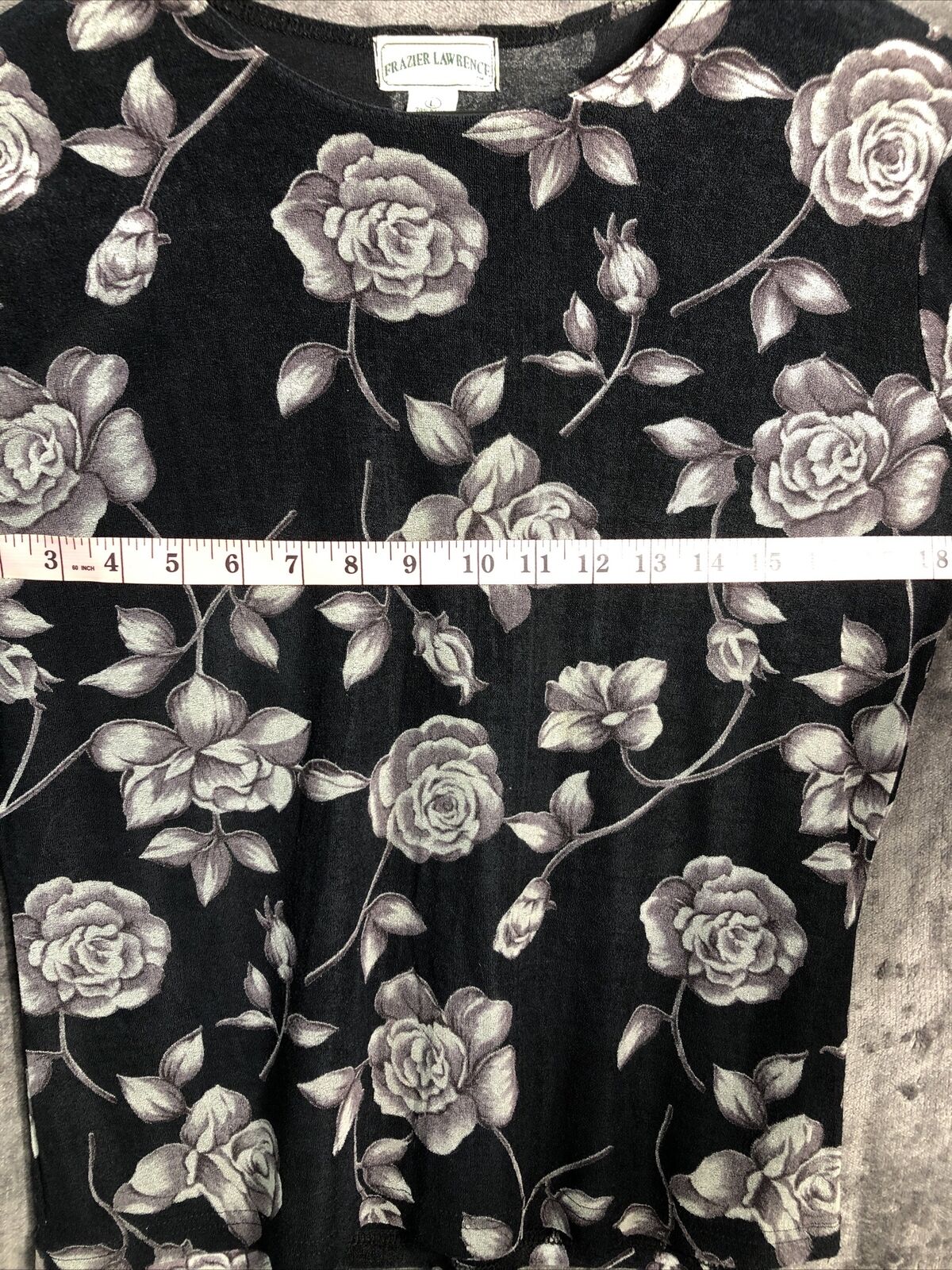 Frazier Lawrence Purple Gray Floral Women’s Size Large
