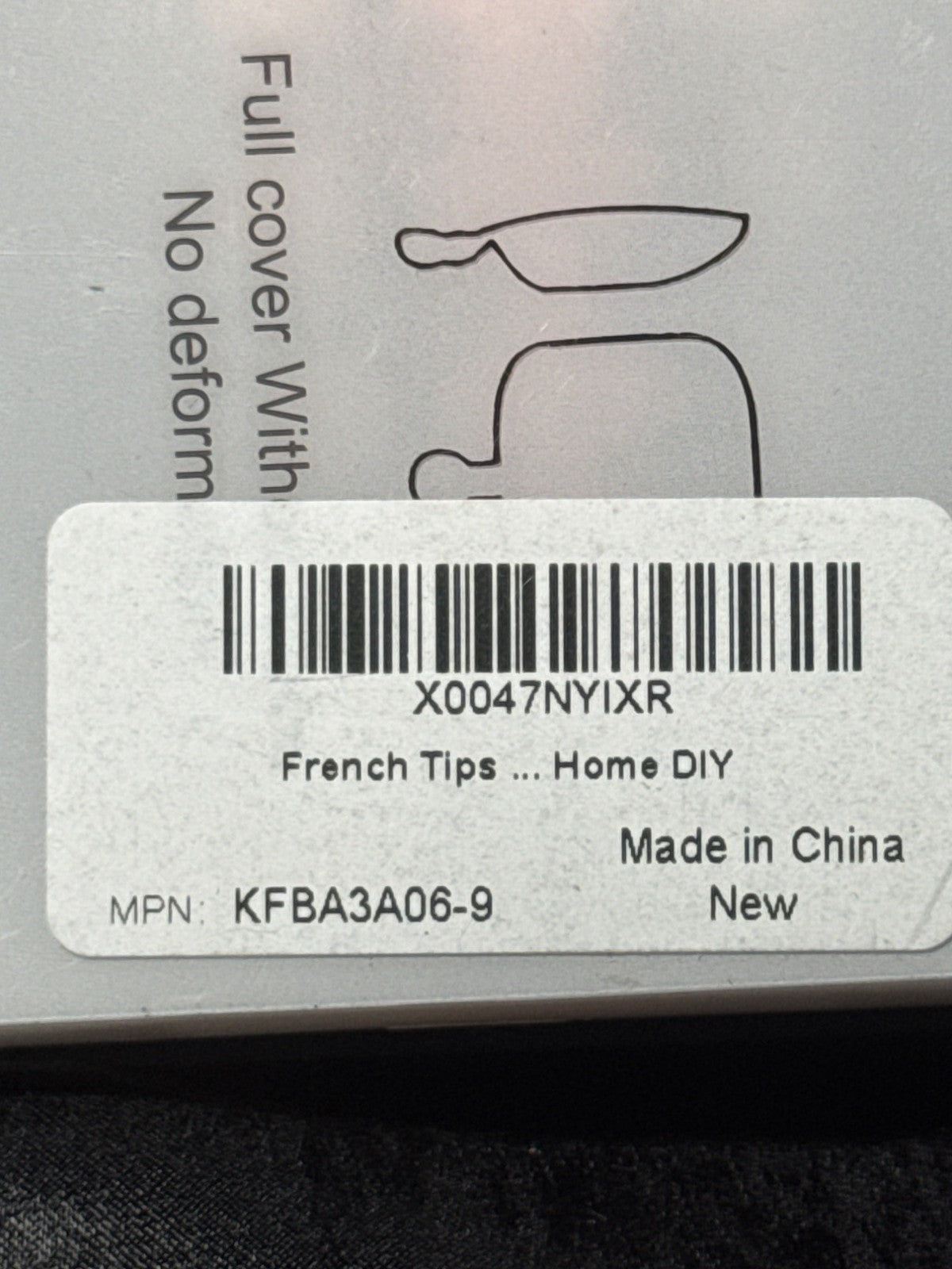 Nail Kingdom Toenail Tips French Style 240/300 Pieces Full Cover Home DIY Light