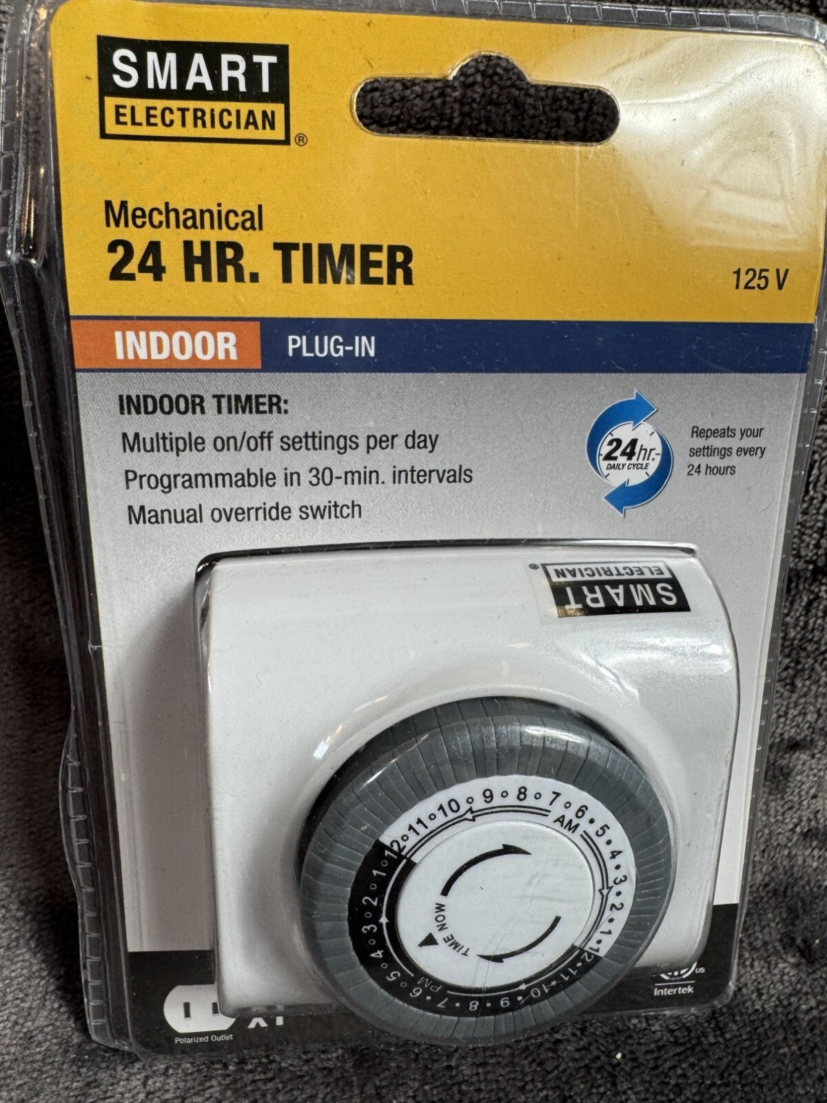 Mechanical 24 Hr Timer Indoor Plug-In By Smart Electrician