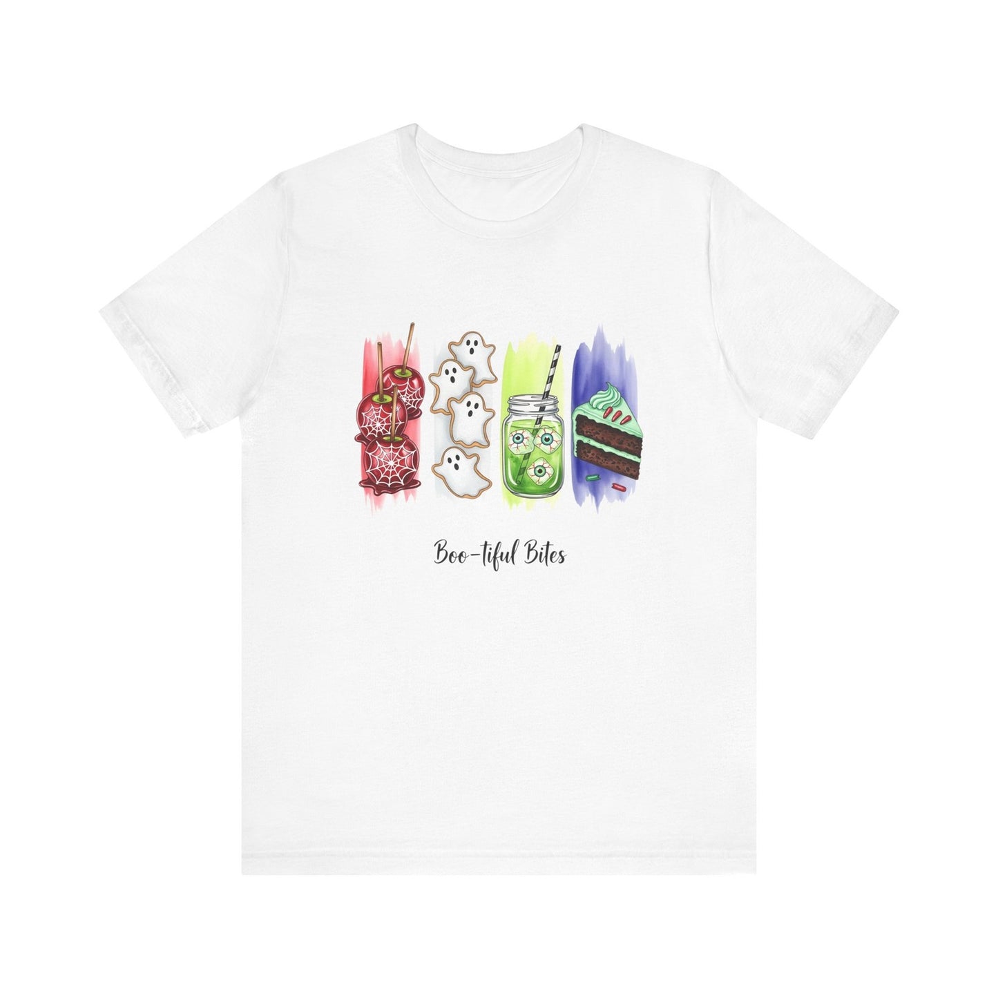 Womans T Shirt Boo-tiful Bites Halloween Shirt Cute Spooky Snack Fall Food Top