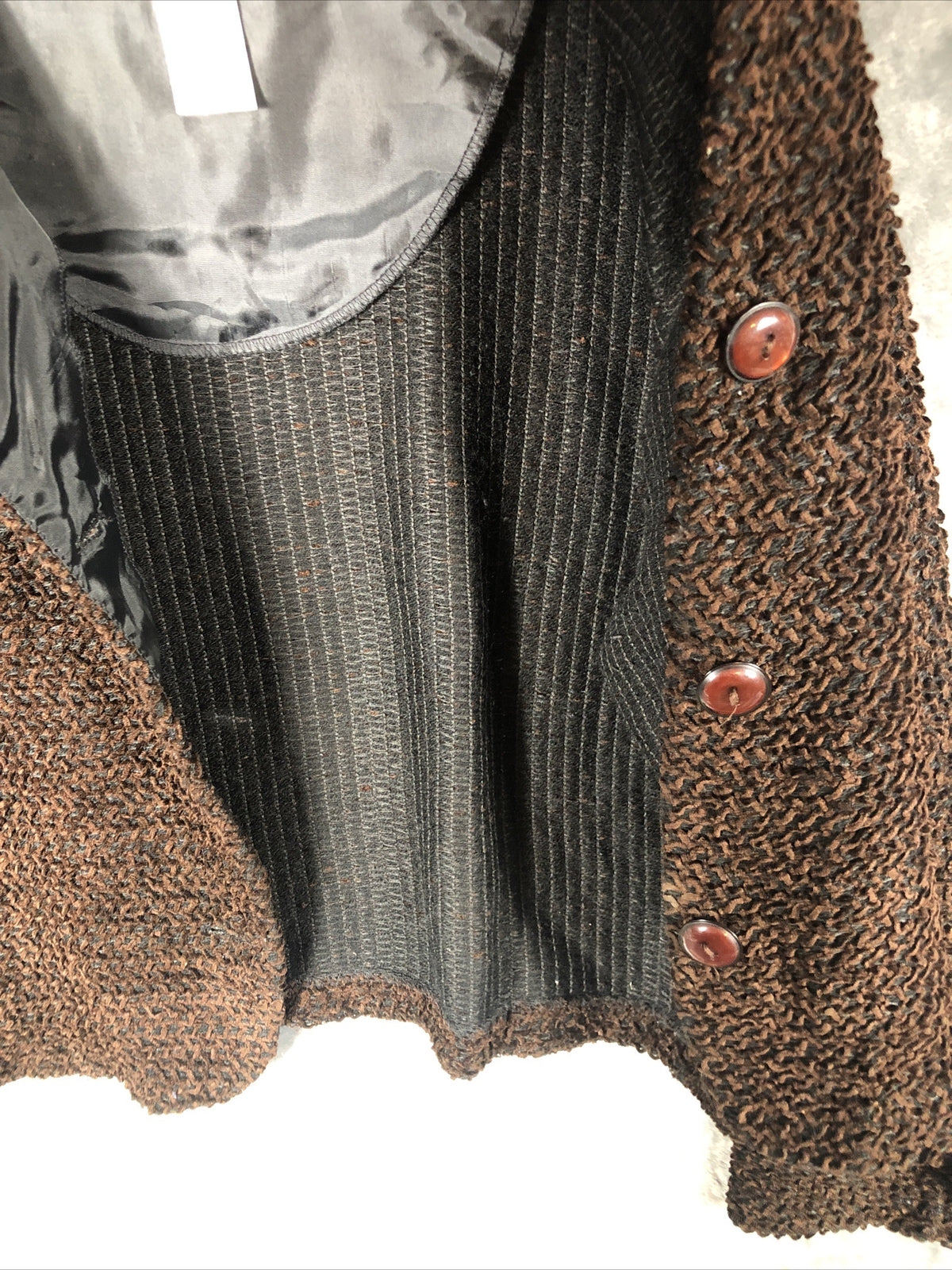 First Options Women’s Jacket Brown Button Up Adult Size Medium