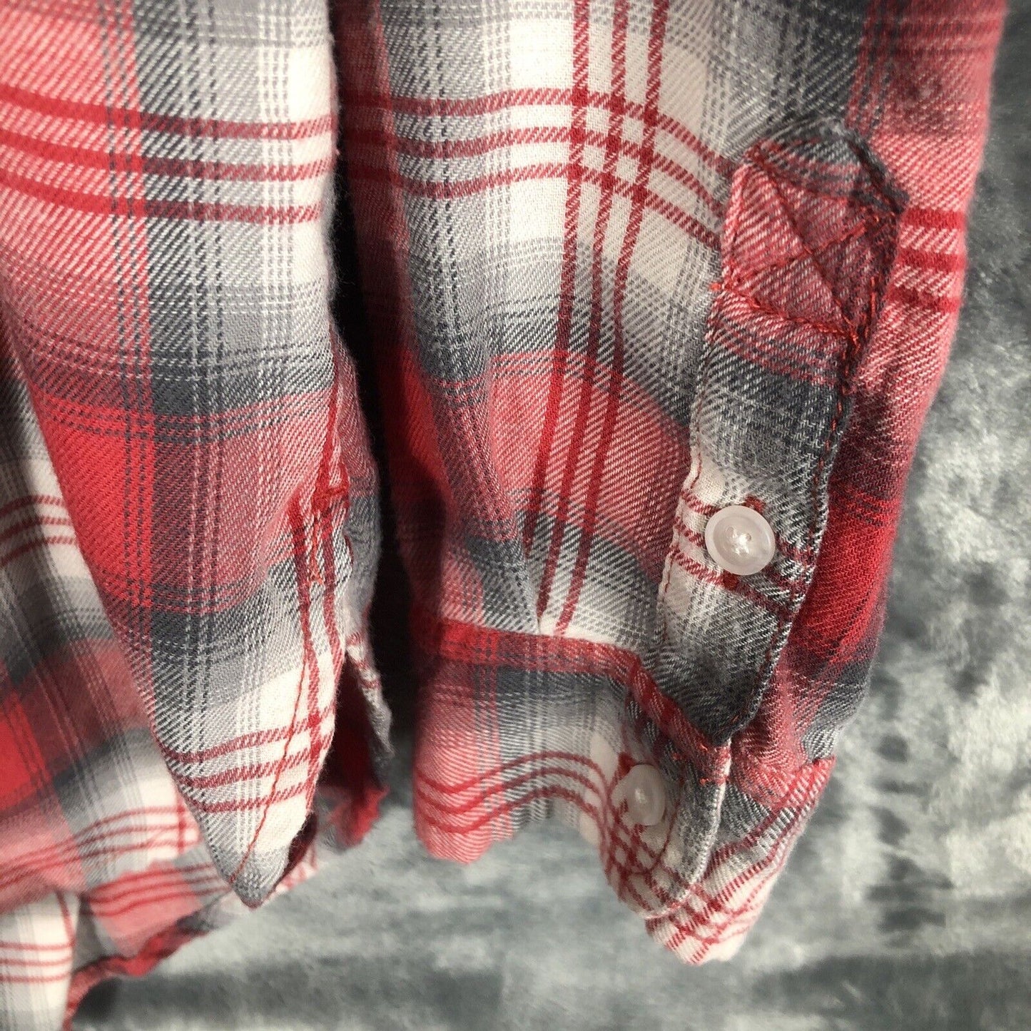 American Eagle Shirt Womens Plaid Long Sleeve Amazingly Soft Button Up Size M