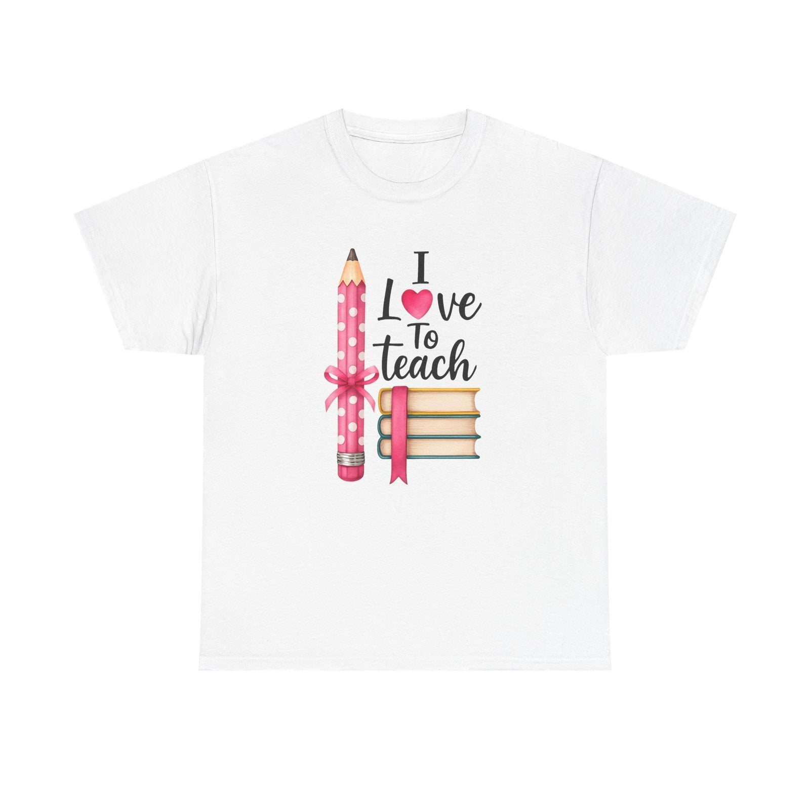Womans Teaching T Shirt I Love to Teach Teacher Shirt Gift Back to School Wear