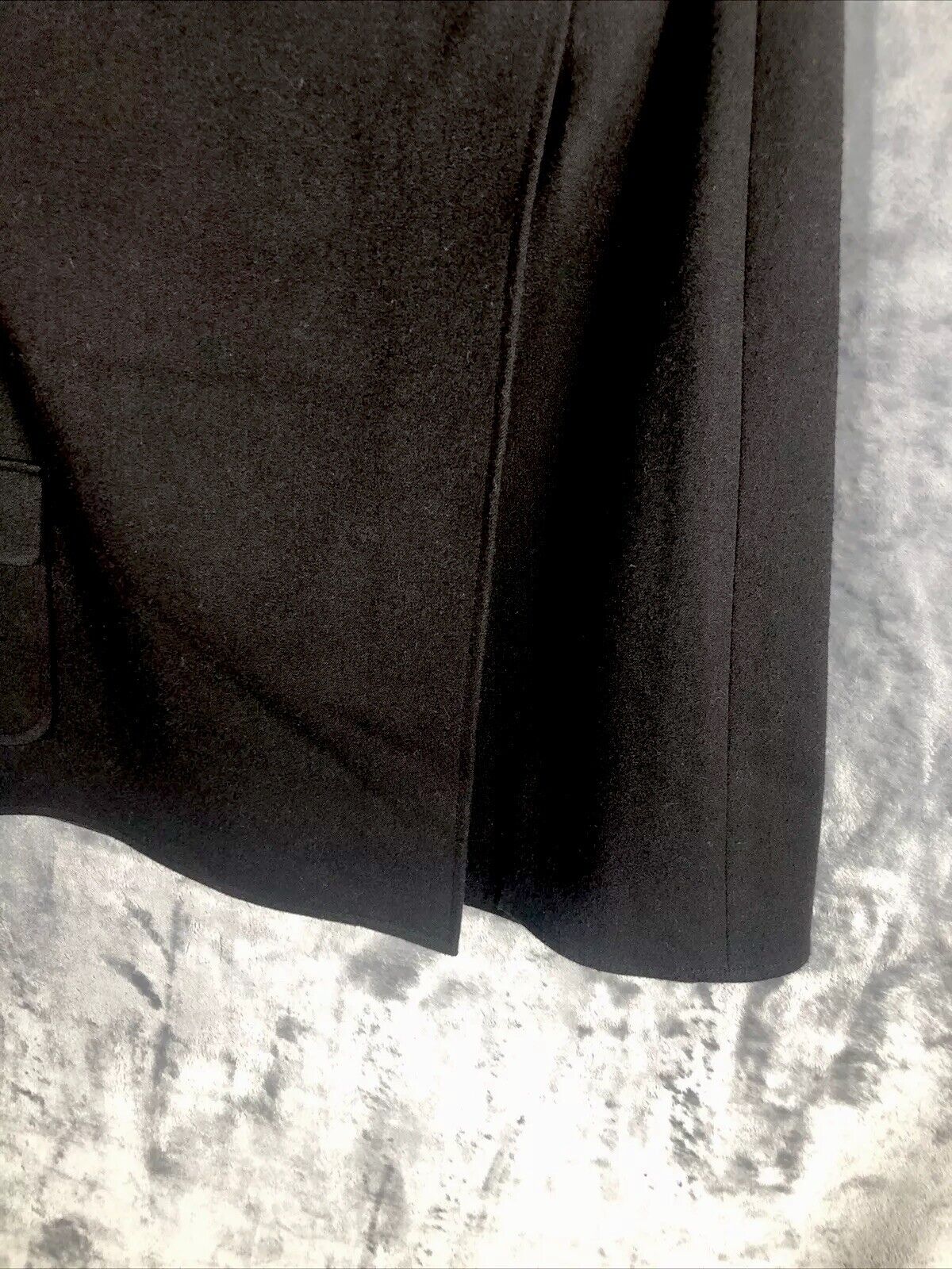 Talbot’s Velour Wrap Around Skirt Petites Short Black Stretch Size 14 So Soft!!
