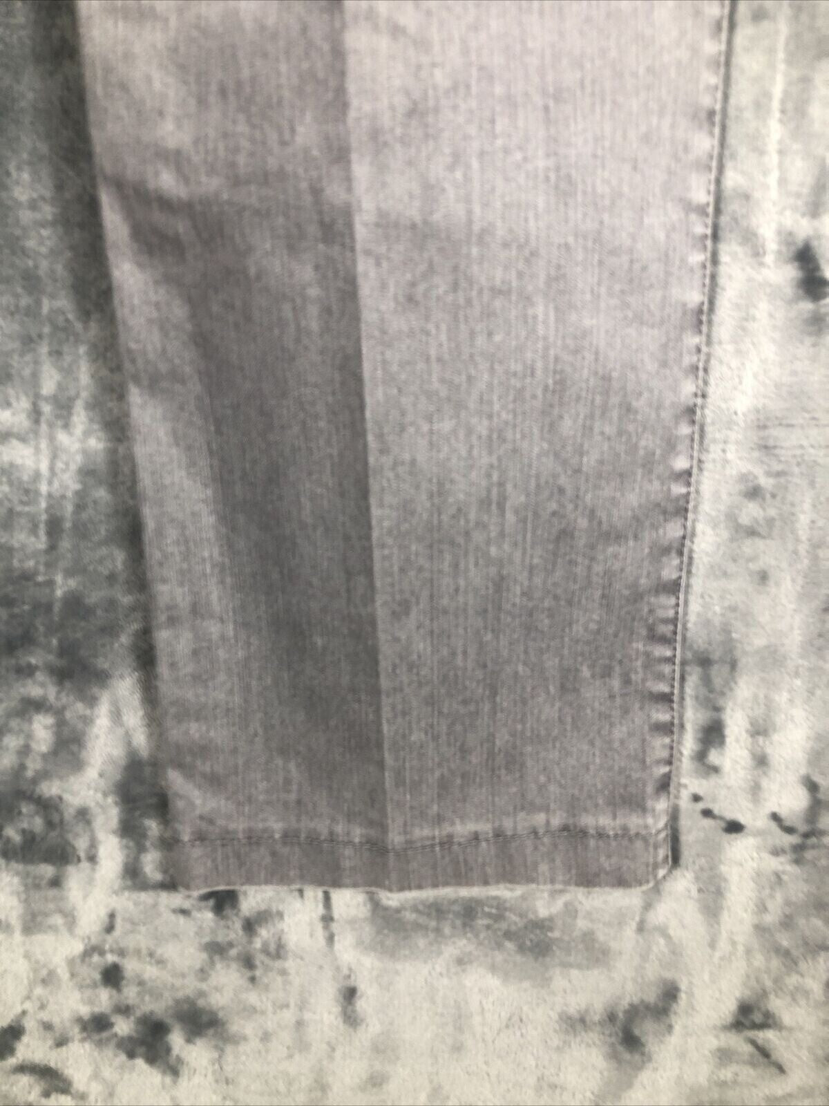 Jacky Vanilia Becky Woman's Gray Denim Trouser Pants Size 14 With Zip