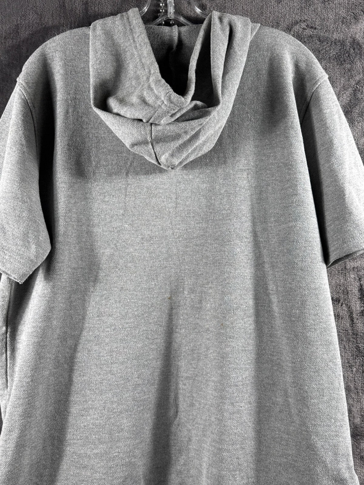 NBA Men's Gray Hoodie Sweatshirt Large - Embossed Logo