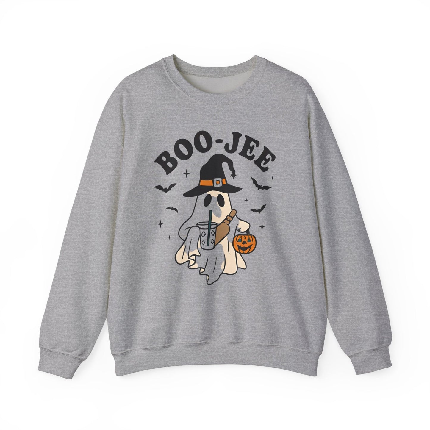 Boo Jee Womens Sweatshirt  Cute Halloween Pullover, Cozy Fall Graphic Top
