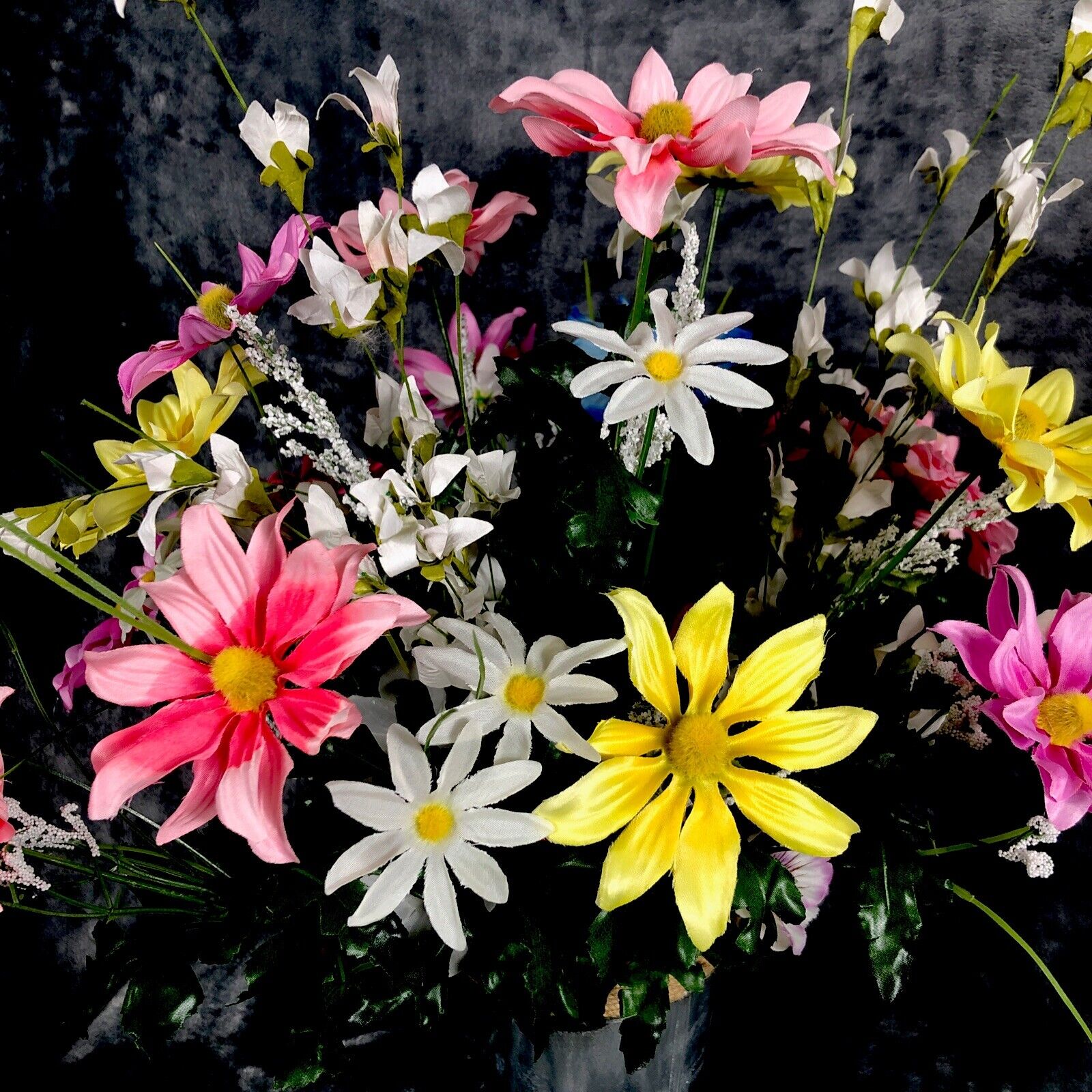 Artificial Flower Arrangement Silk Spring Bouquet New Floral Arrangement 